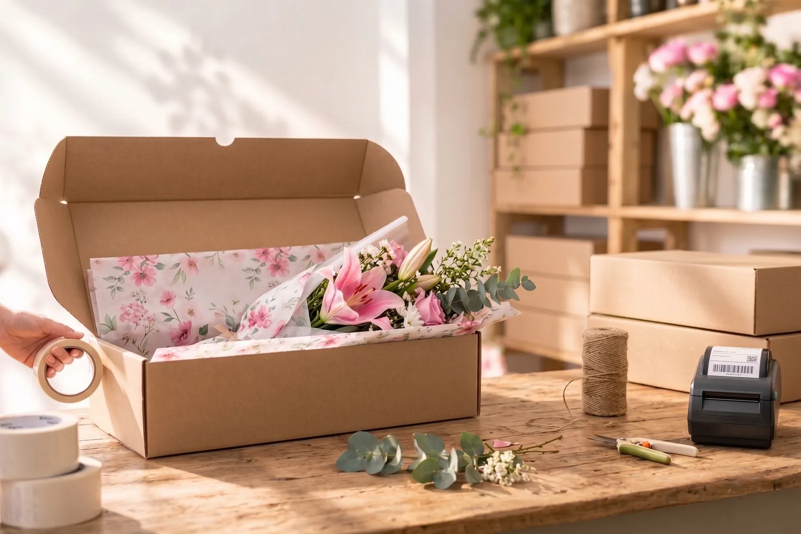 Entrega de flores a domicilio